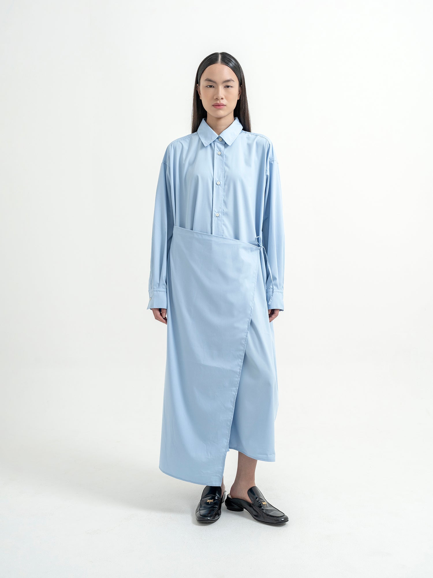 Nuo Apron Shirt Dress