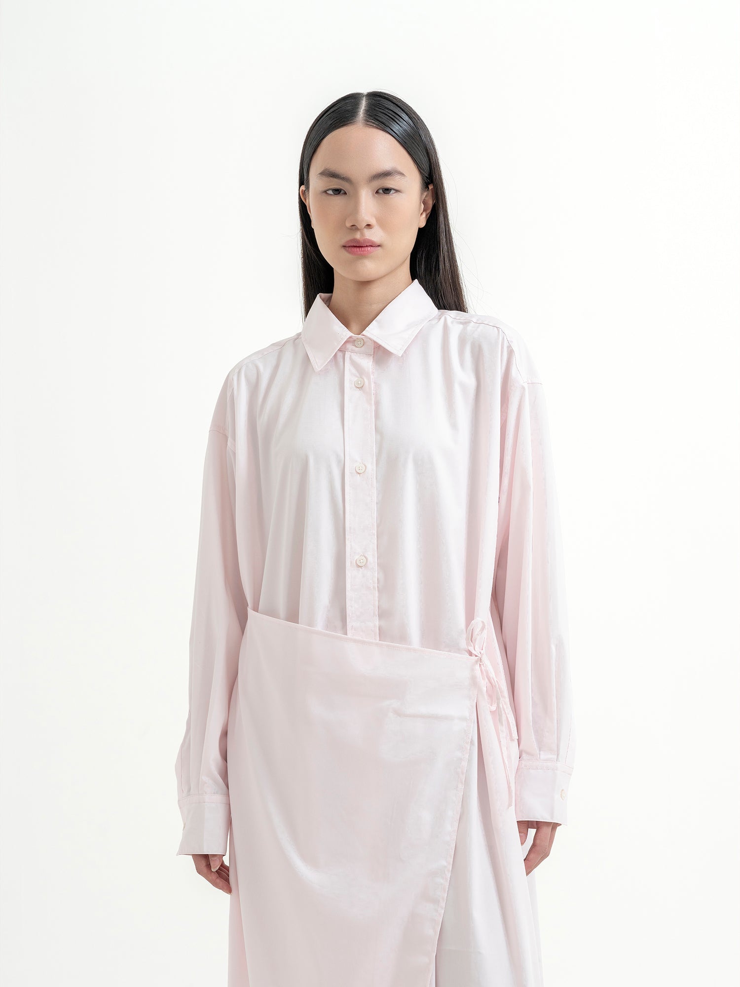 Nuo Apron Shirt Dress