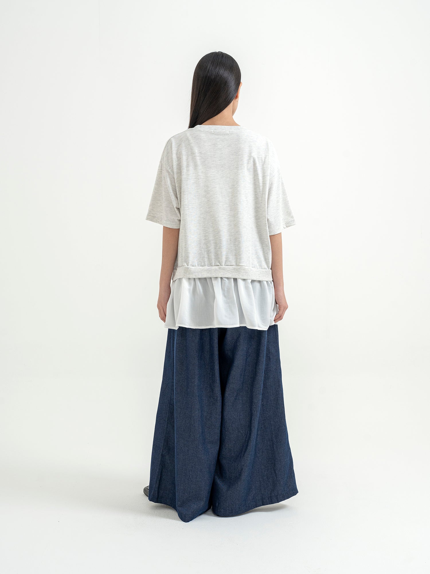 Ritsuka Hem-Tucked Mini Fleece Shirt