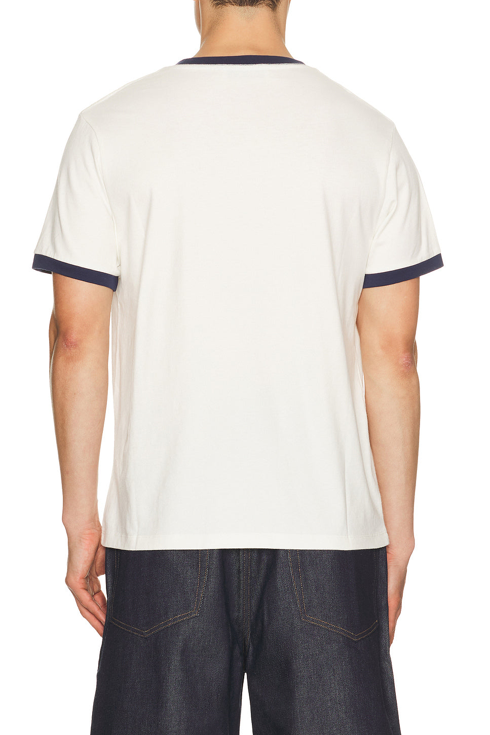 Plus Star Flock Printed Ringer Tee
