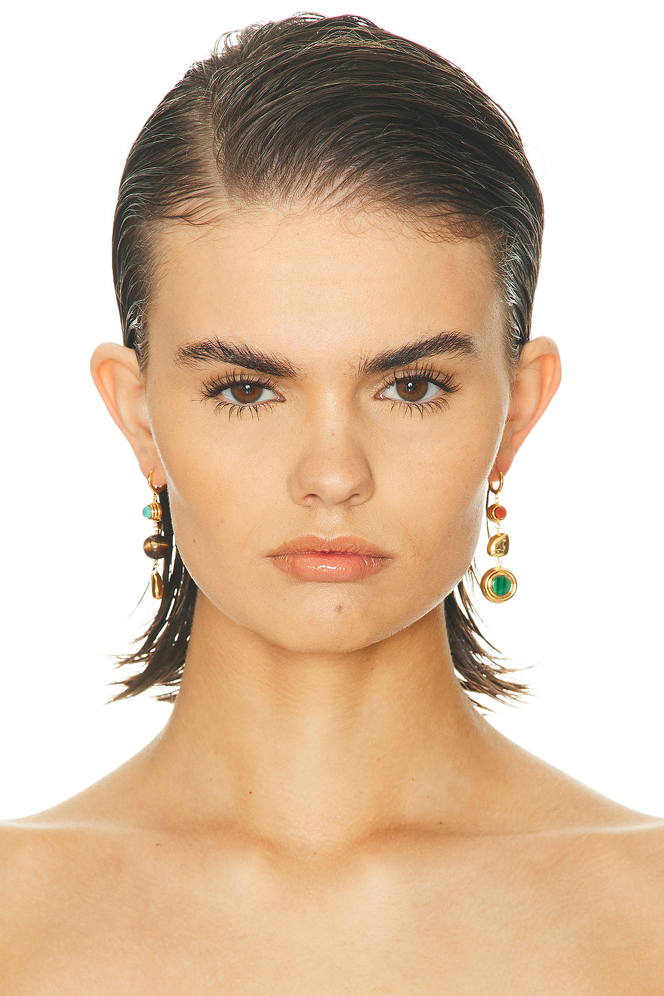 Le Cabanon Earrings in Sterling Silver & Multicolor