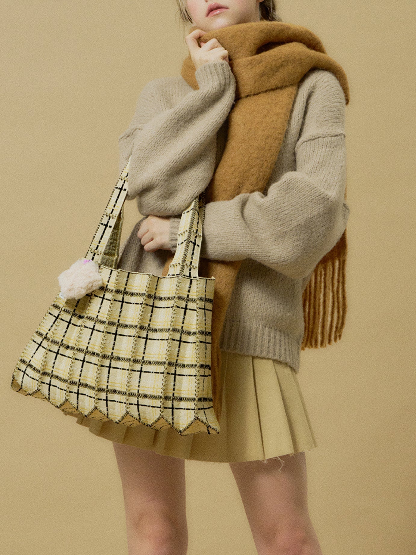 TWEED SHOPPER BAG