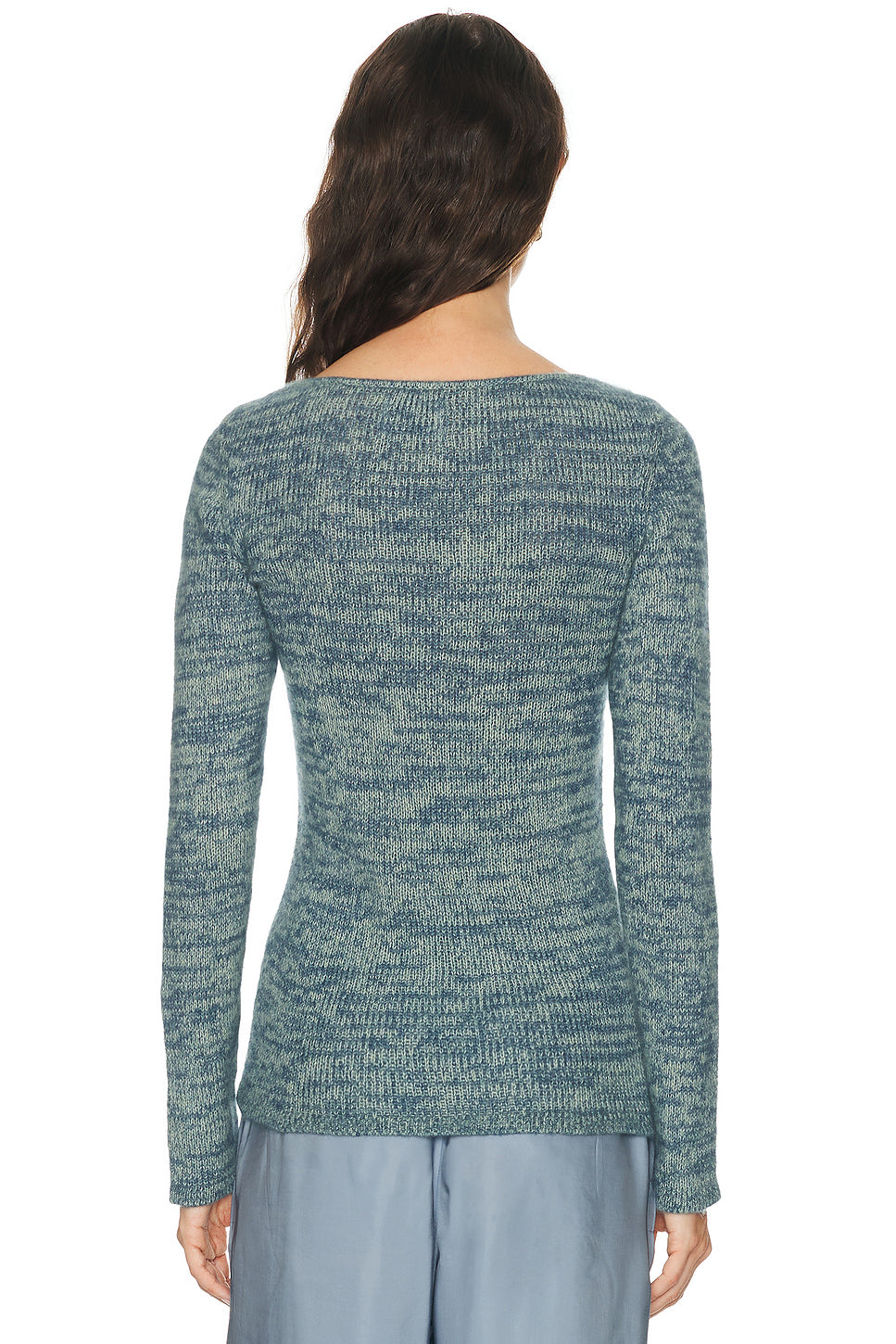 Off The Shoulder V-Neck Sweater