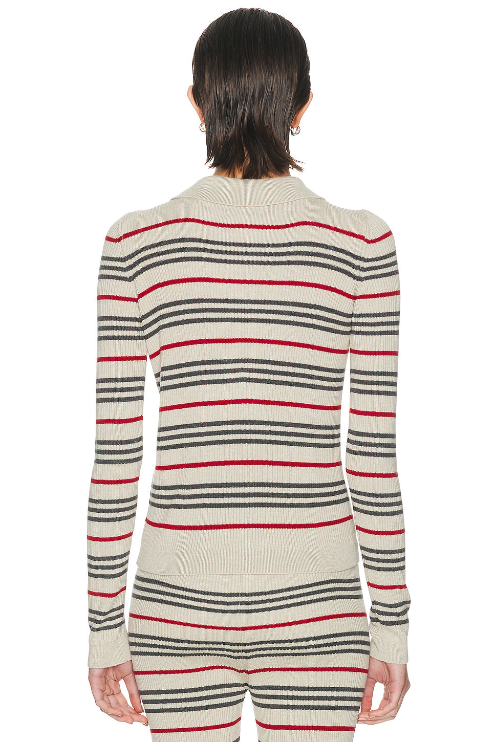 Libeccio Stripe Polo Sweater