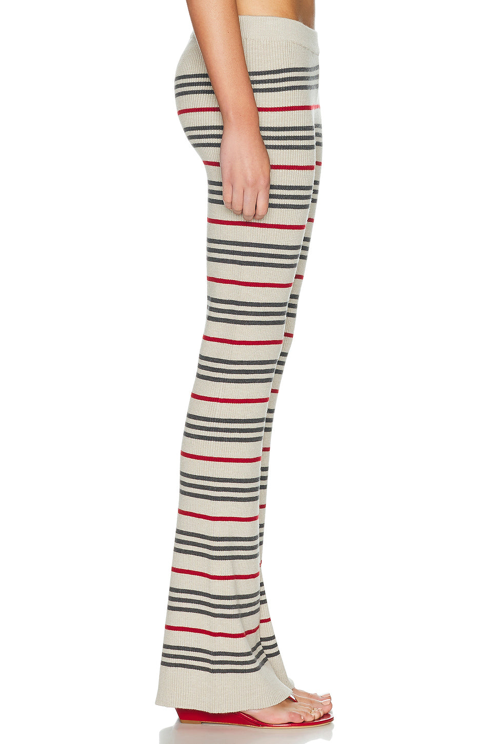 Libeccio Rib Stripe Flare Pant