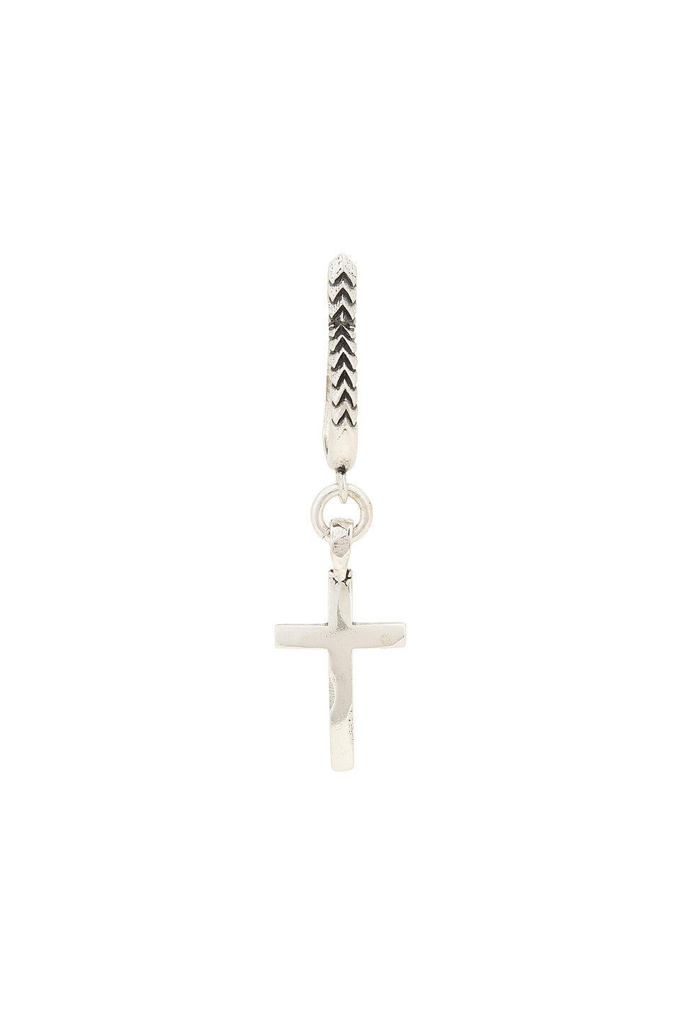 Polished Cross Earring