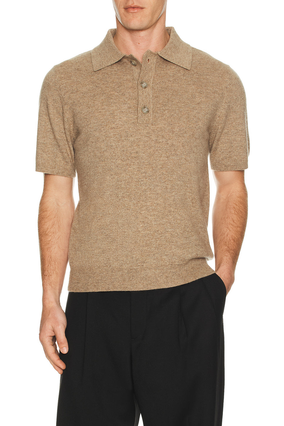 Short Sleeve Knit Polo