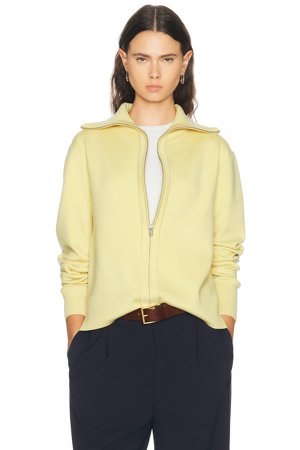 Knit Zip Up Jacket