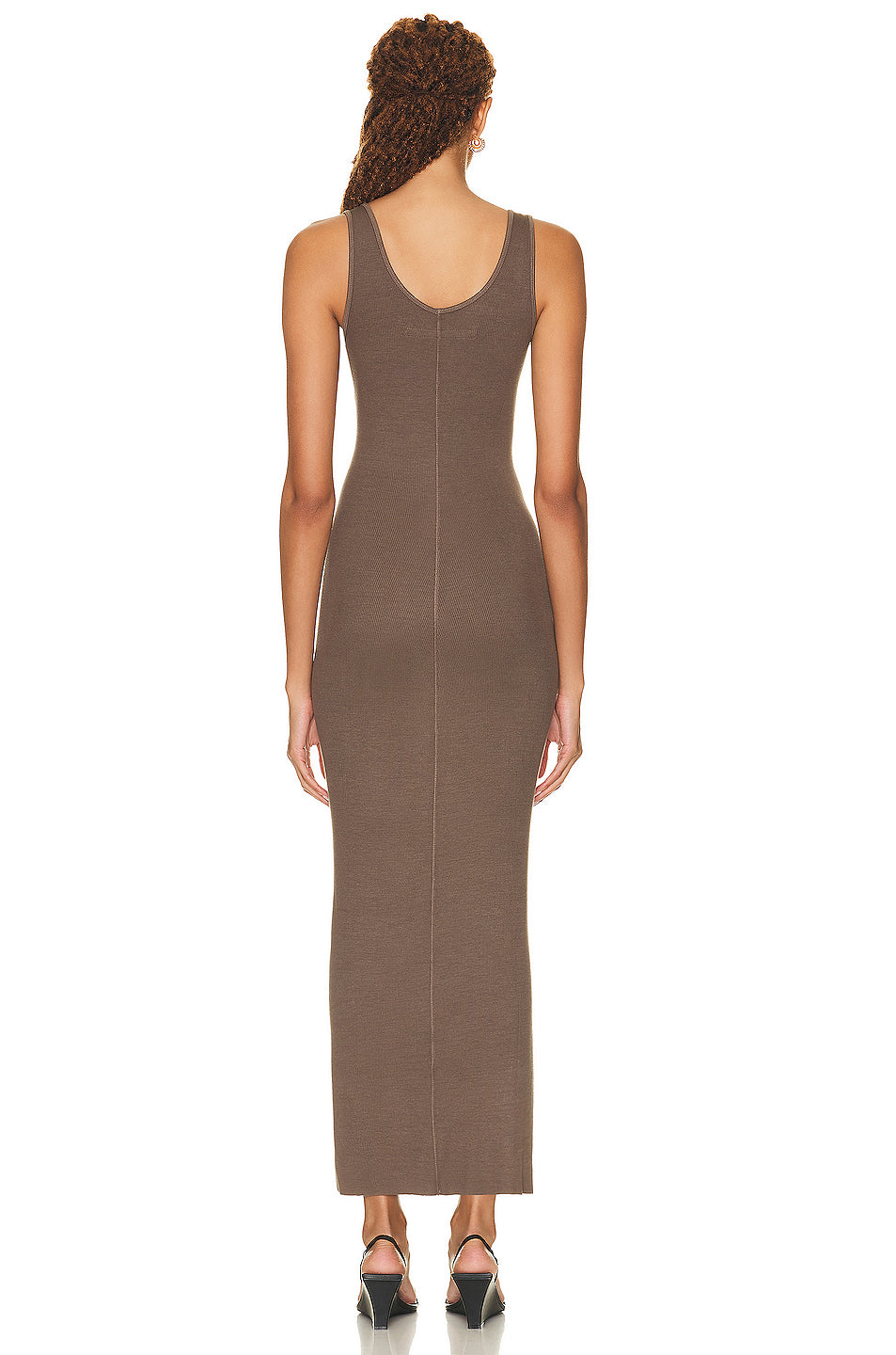 Stretch Silk Knit Maxi Tank Dress