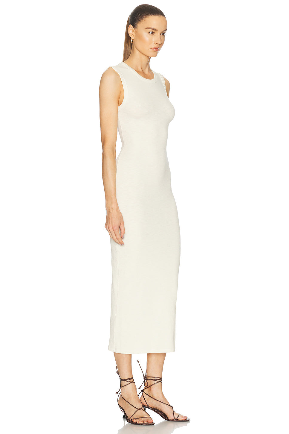 Textured Rib Sleeveless Maxi Dress