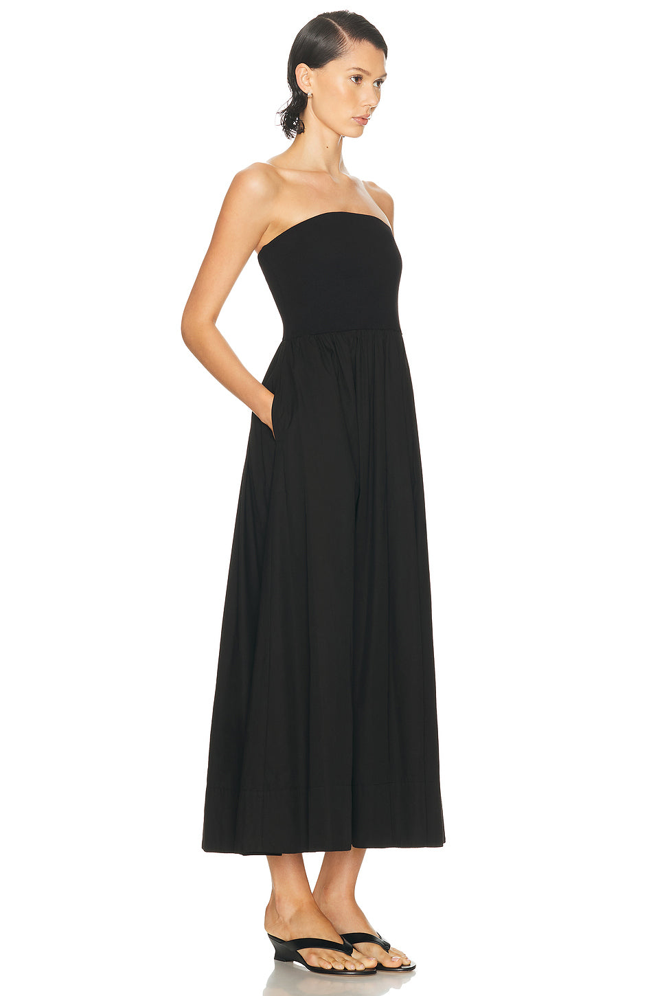 Cotton Resort Strapless Dress
