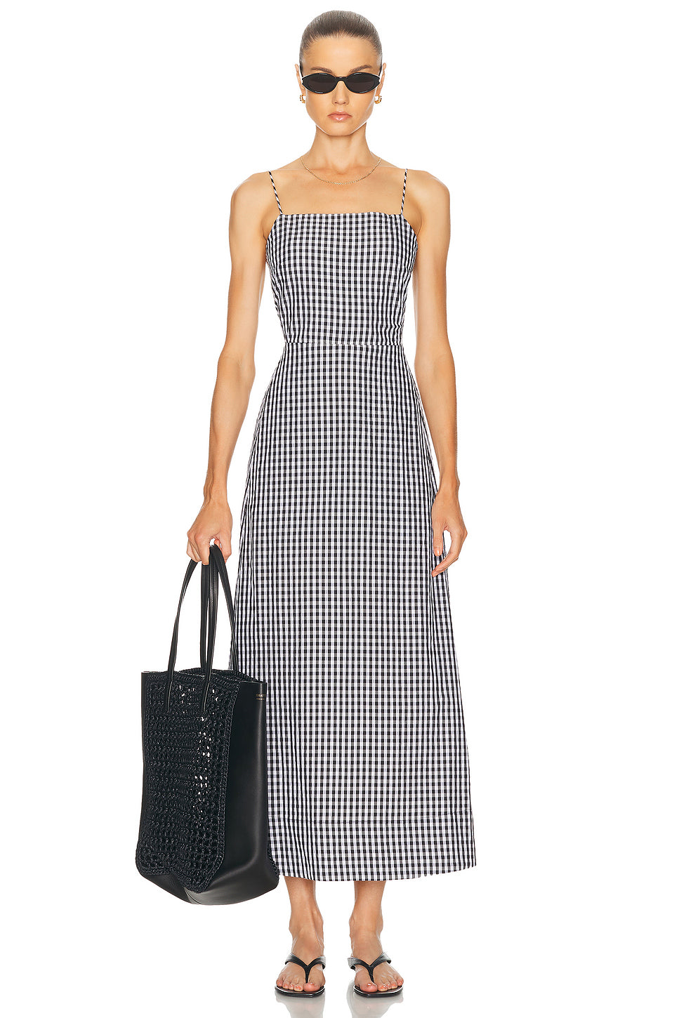 Textured Gingham Dress