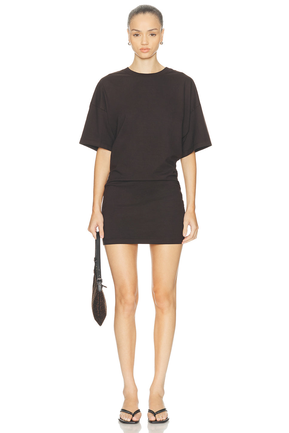 Short Sleeve Supima Curve Mini Dress