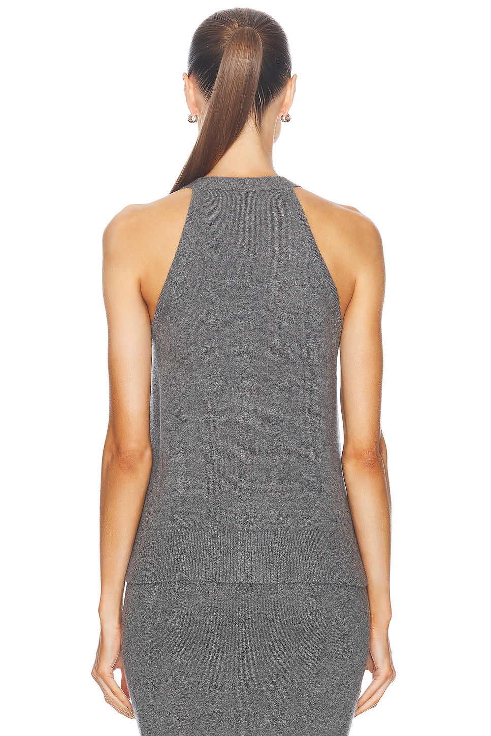 Cashmere V Neck Halter Cardigan