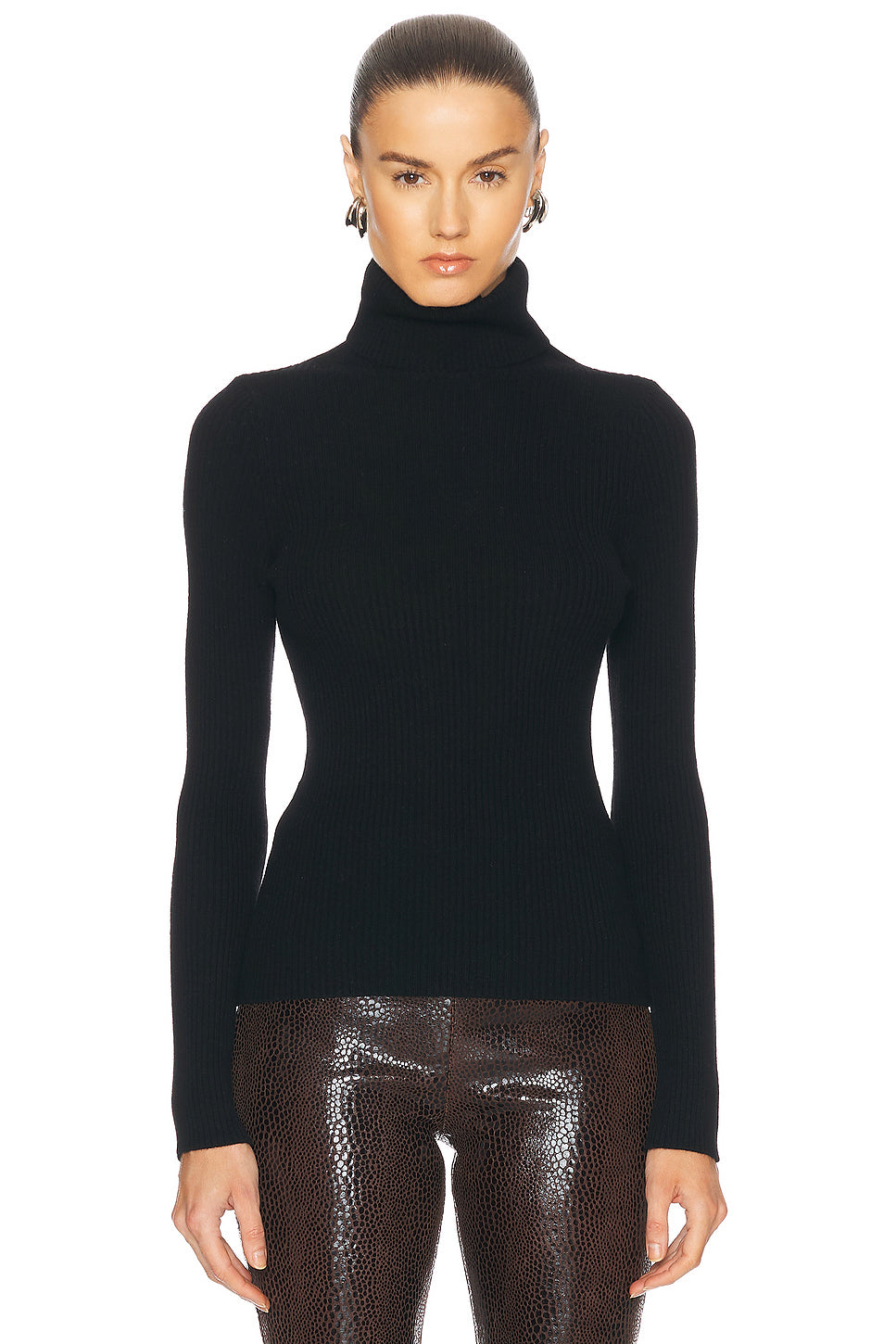 Rib Turtleneck Sweater