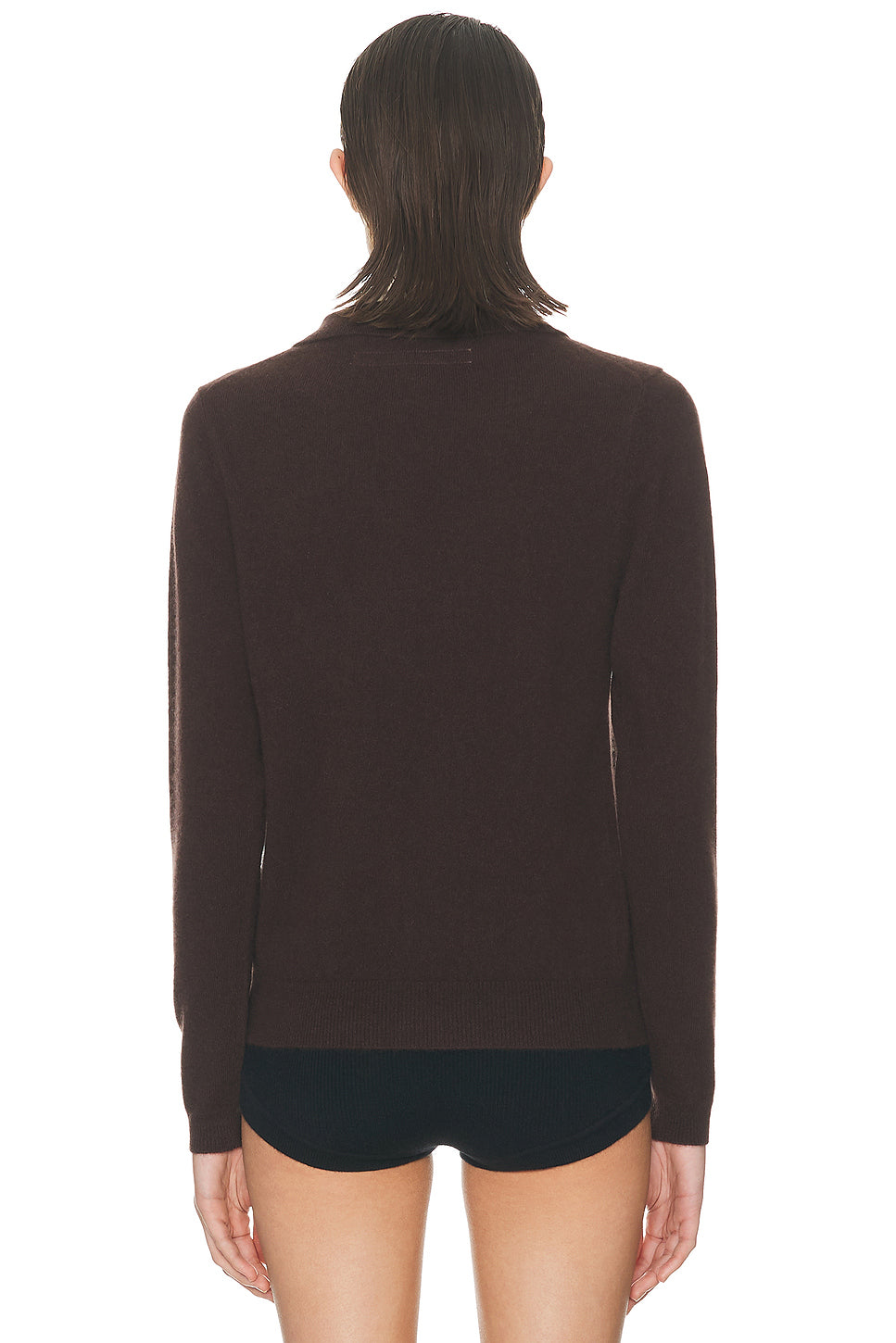 Knit Cashmere Polo Sweater