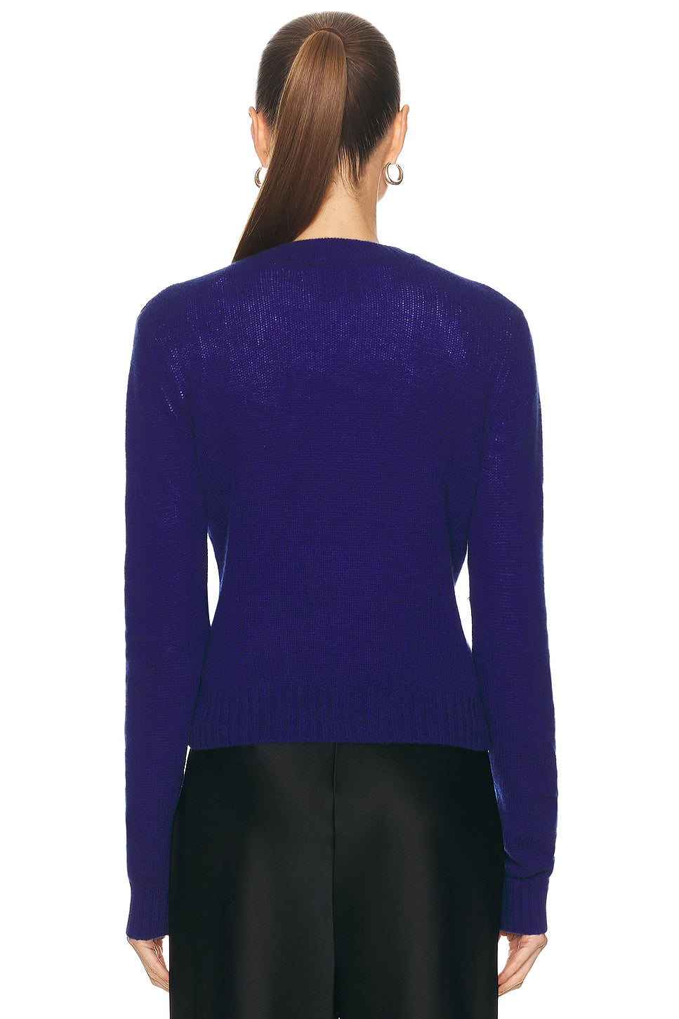 Cashmere Easy Long Sleeve Crewneck Sweater