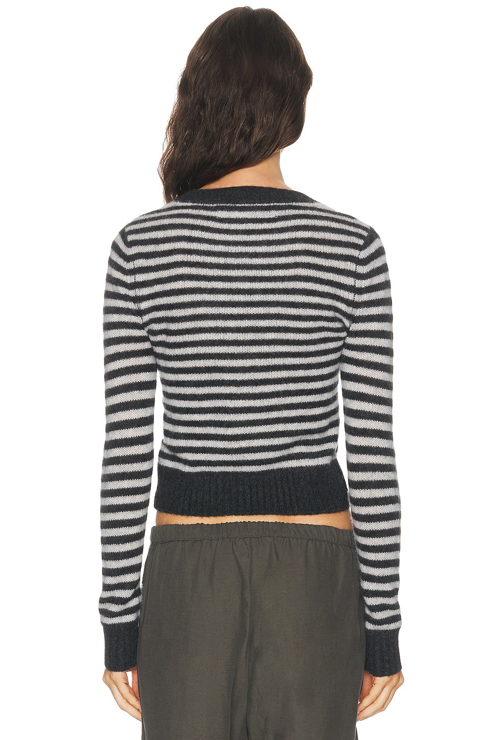 Cashmere Shrunken Crewneck Sweater