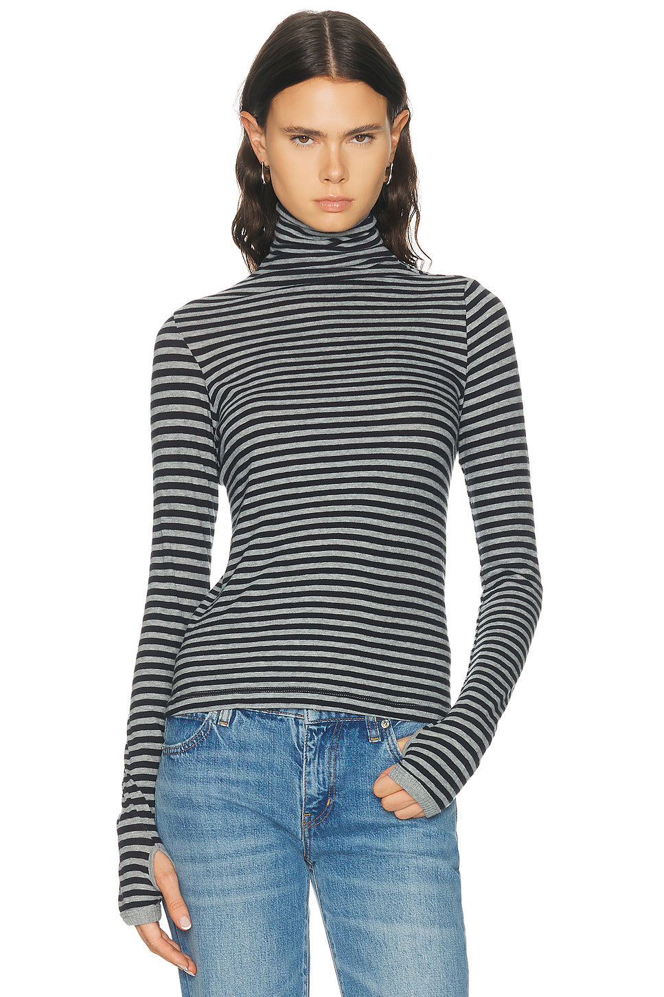 Cashmere Jersey New Classic Turtleneck Sweater