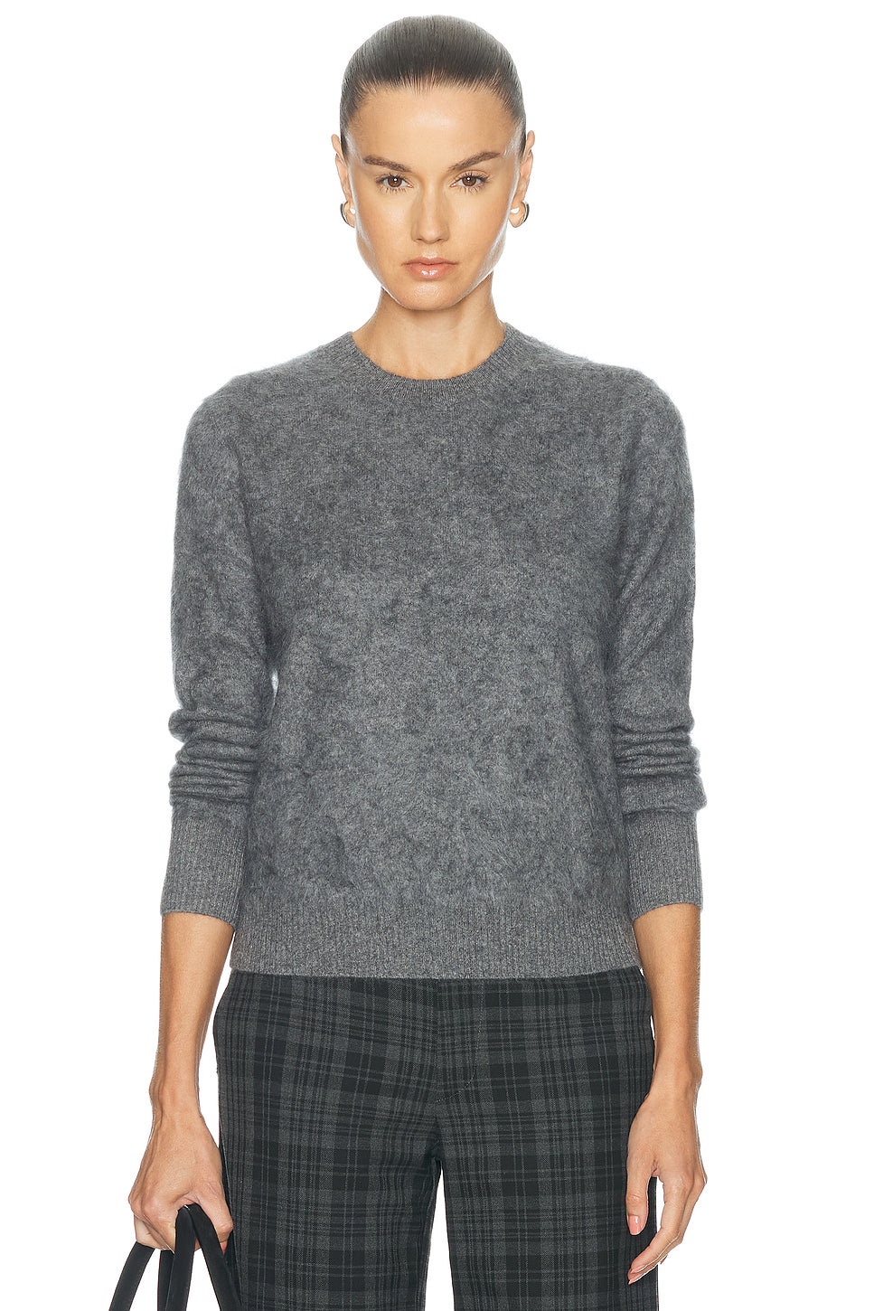 Mink Wash Cashmere Easy Crewneck Sweater