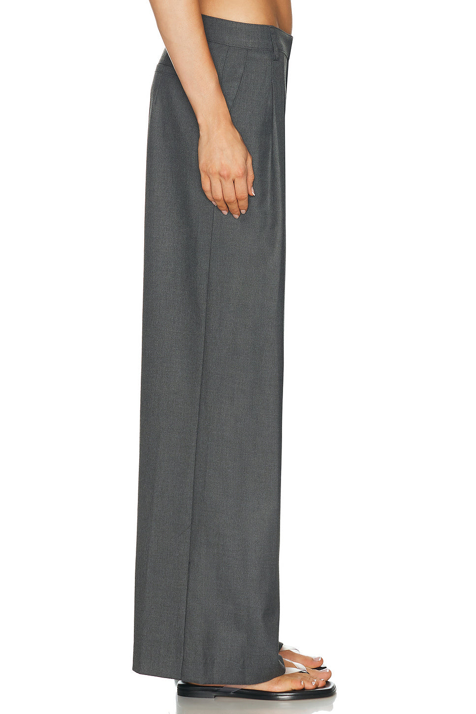 Low Rise Pleated Trouser