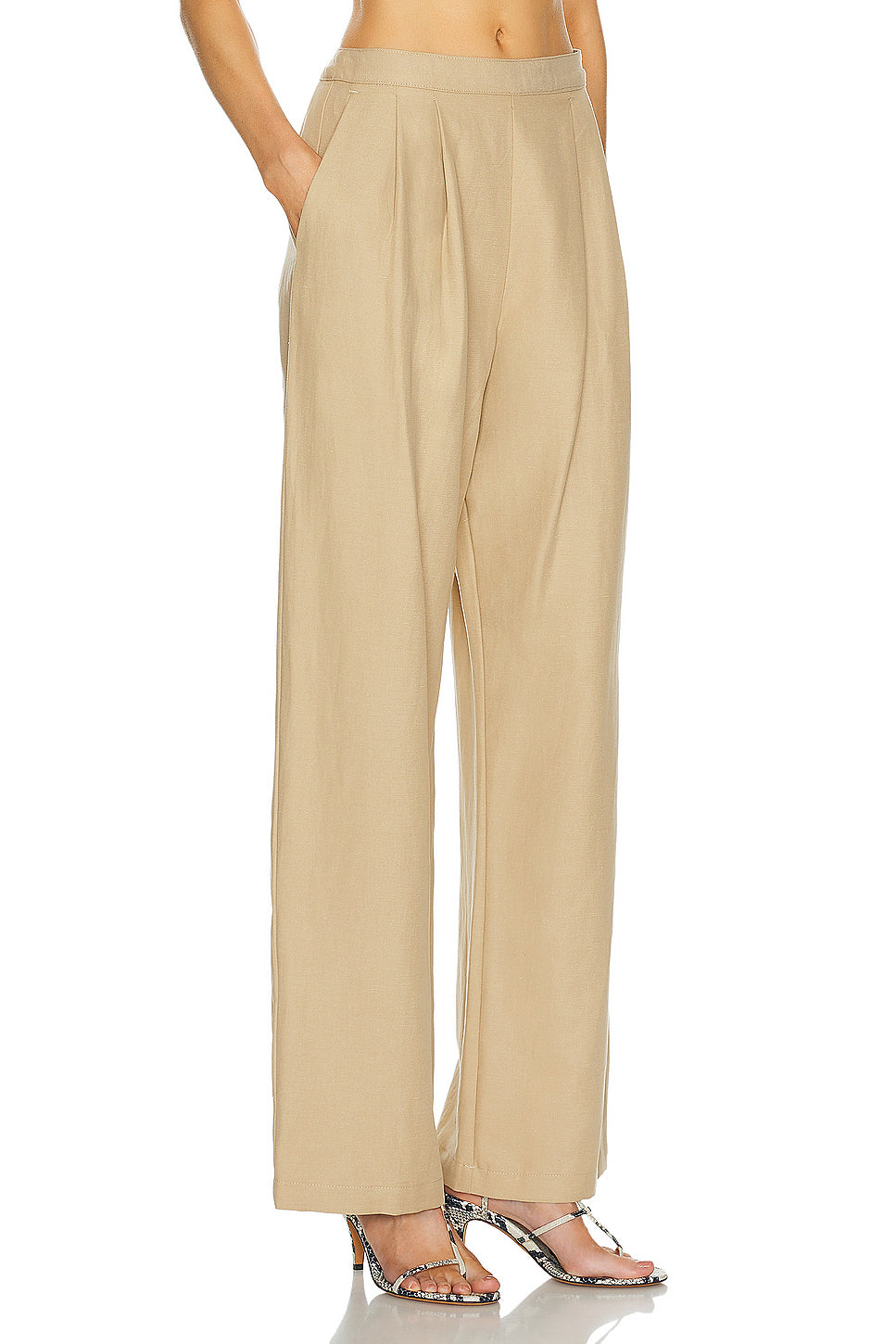 Twill Pleated Pant