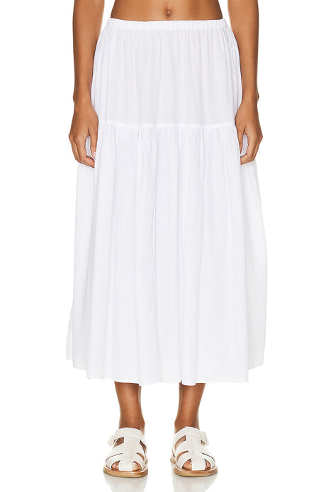 Cool Cotton Tiered Maxi Skirt