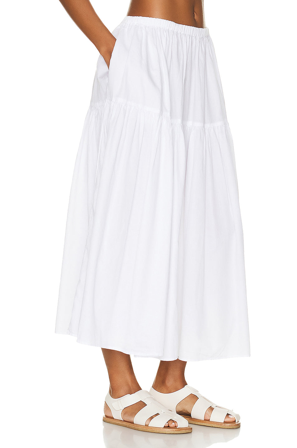 Cool Cotton Tiered Maxi Skirt