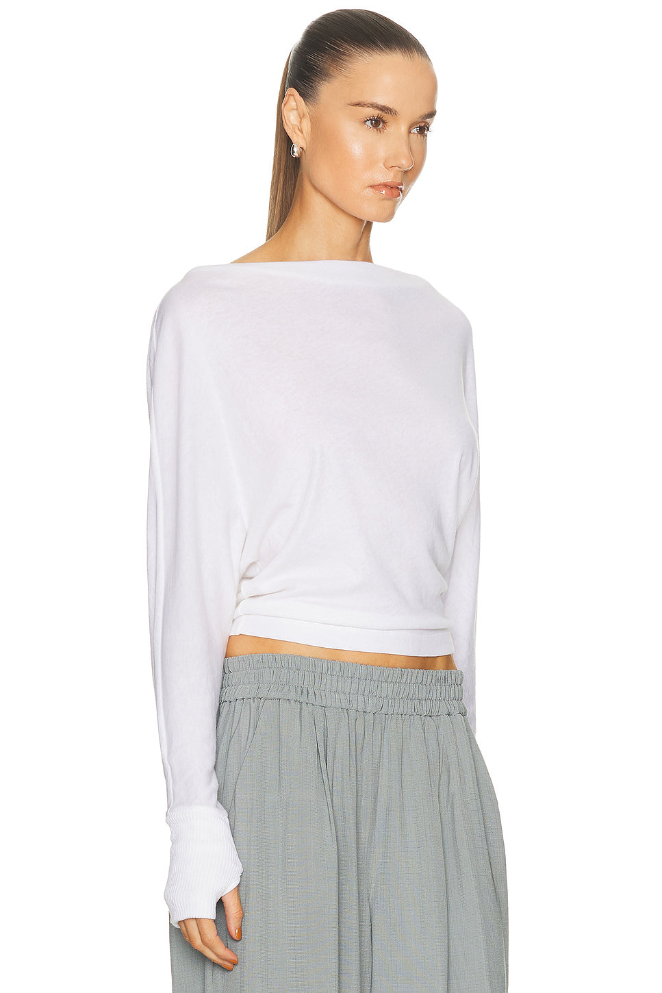 Cashmere Jersey Dolman Top