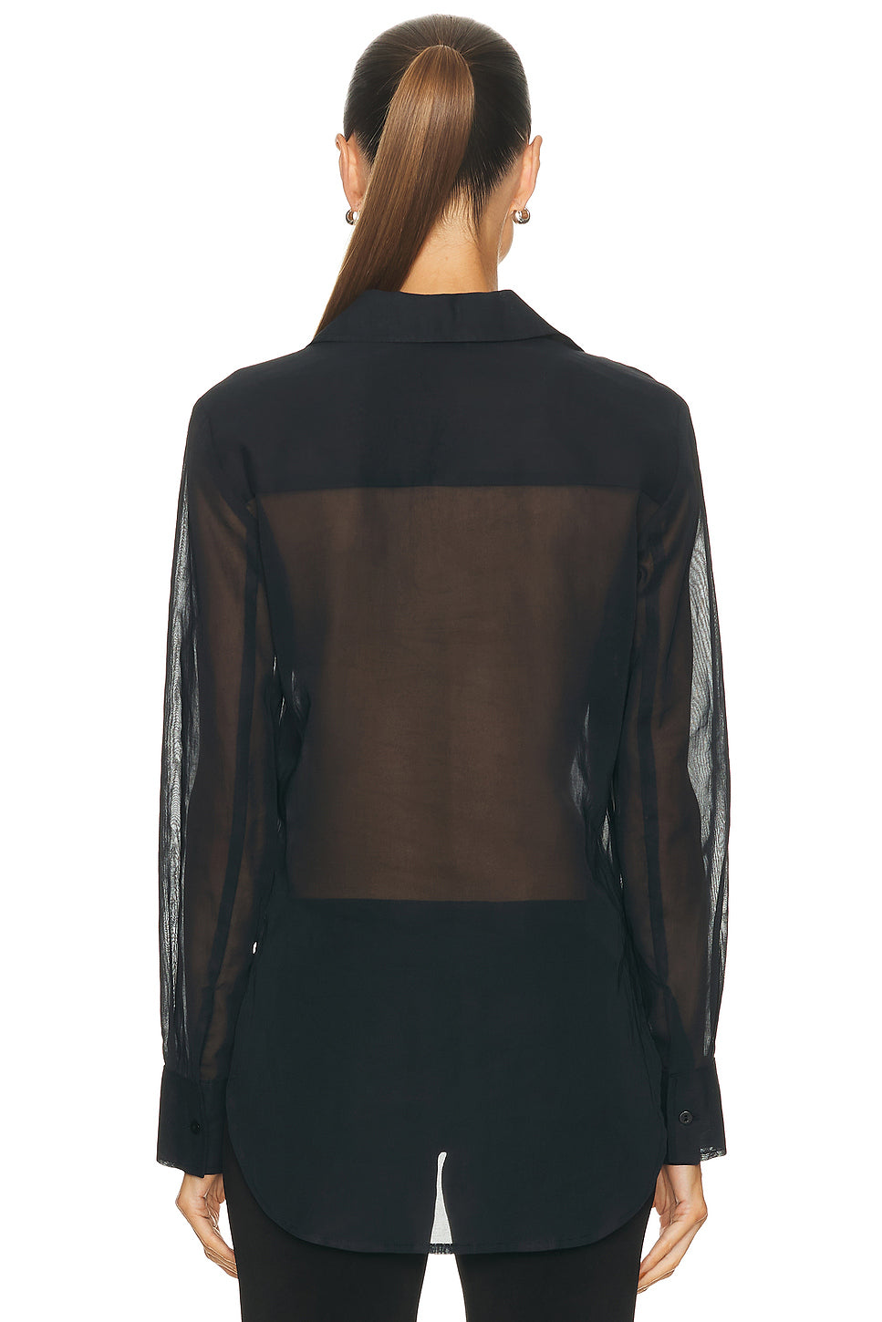 Cotton Organza Fitted Shirt