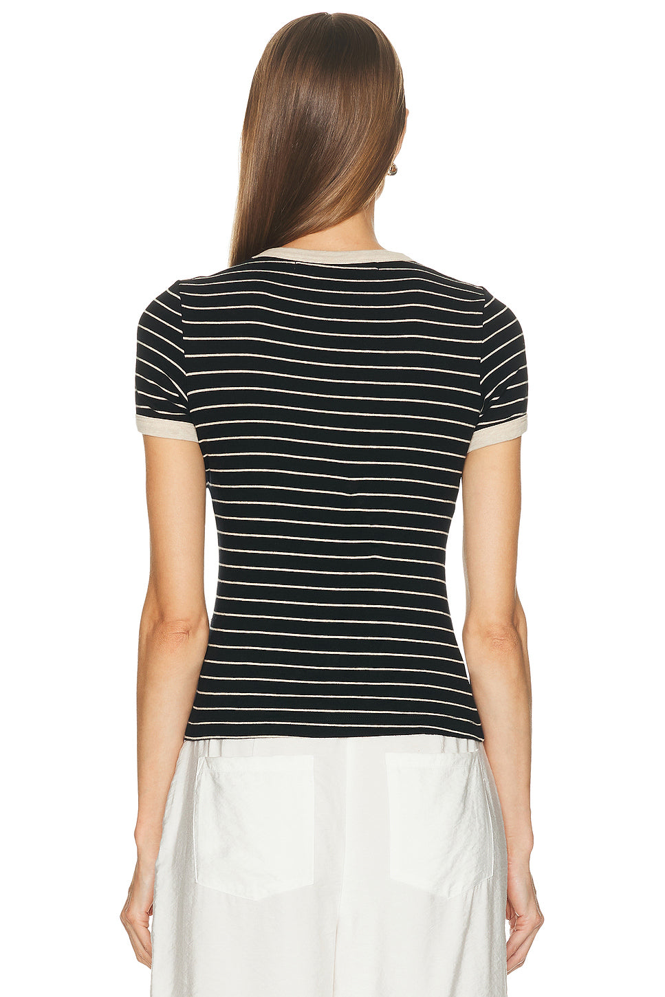 Cotton Stripe Classic Short Sleeve Tee