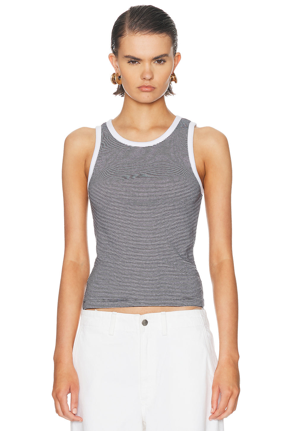 Cotton Mini Stripe Tank Top
