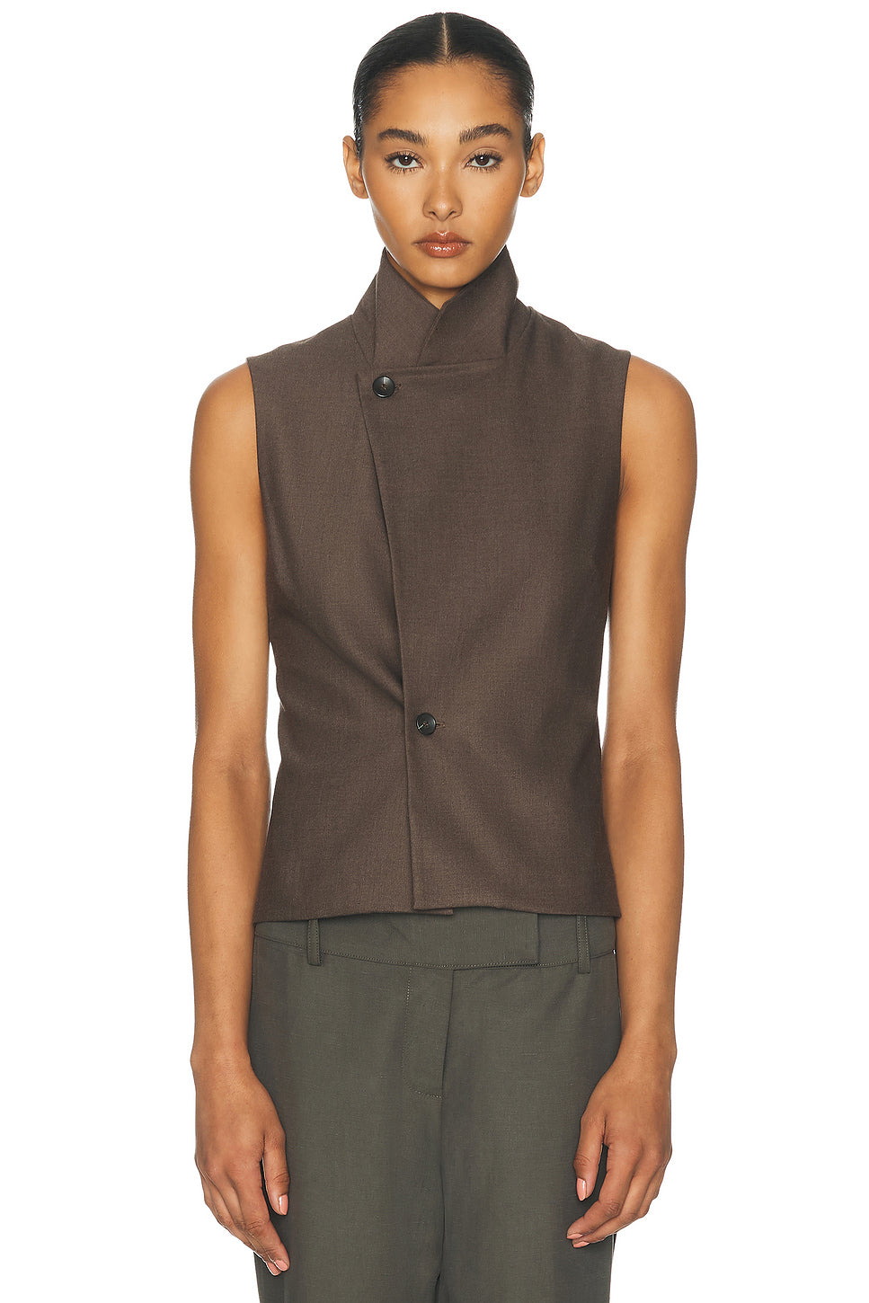 Suiting High Neck Vest