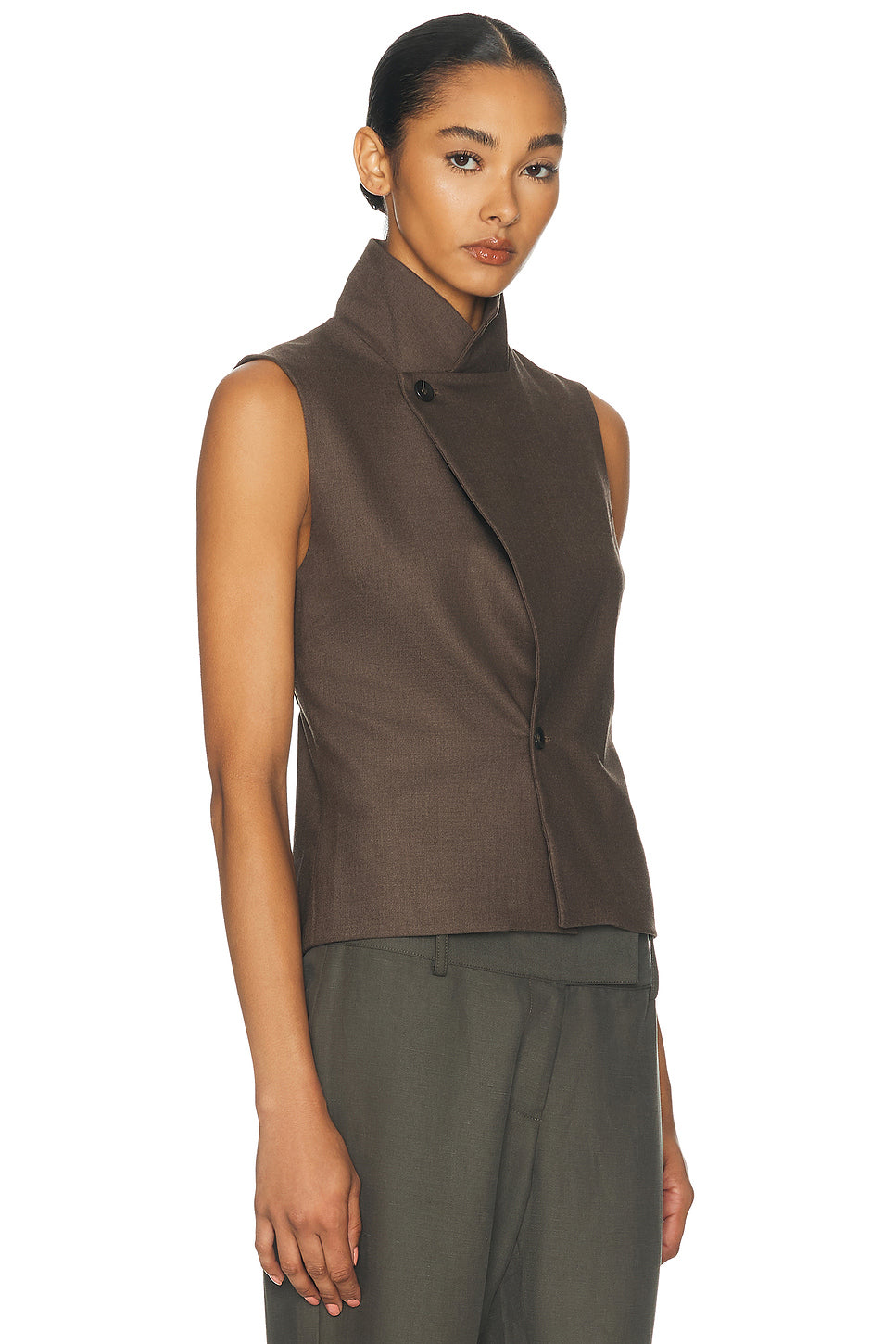 Suiting High Neck Vest