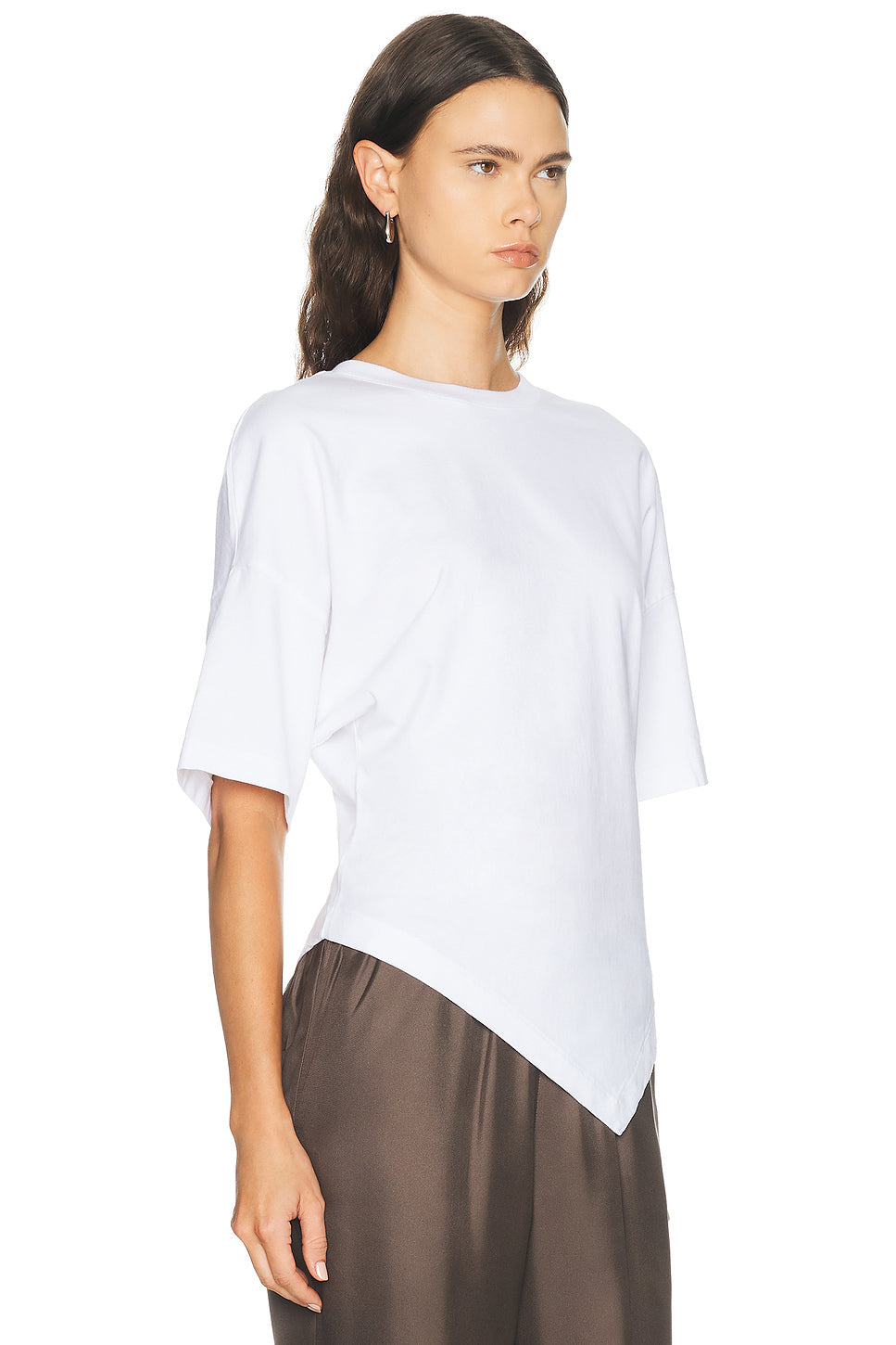 Supima Structured Jersey Asymmetric Tee