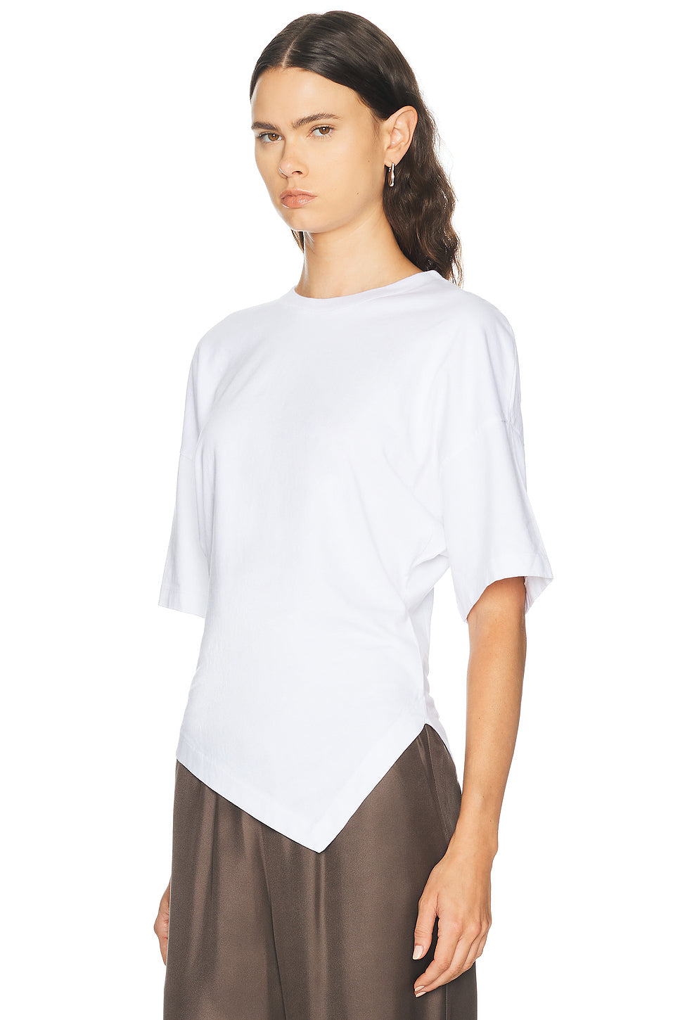 Supima Structured Jersey Asymmetric Tee