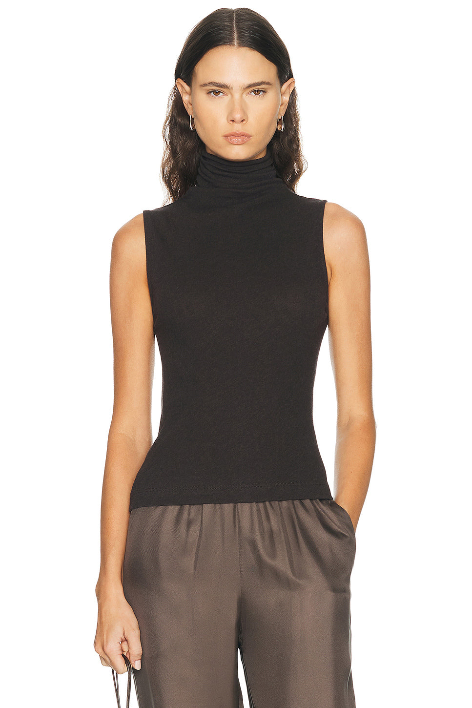 Cashmere Jersey Shell Top