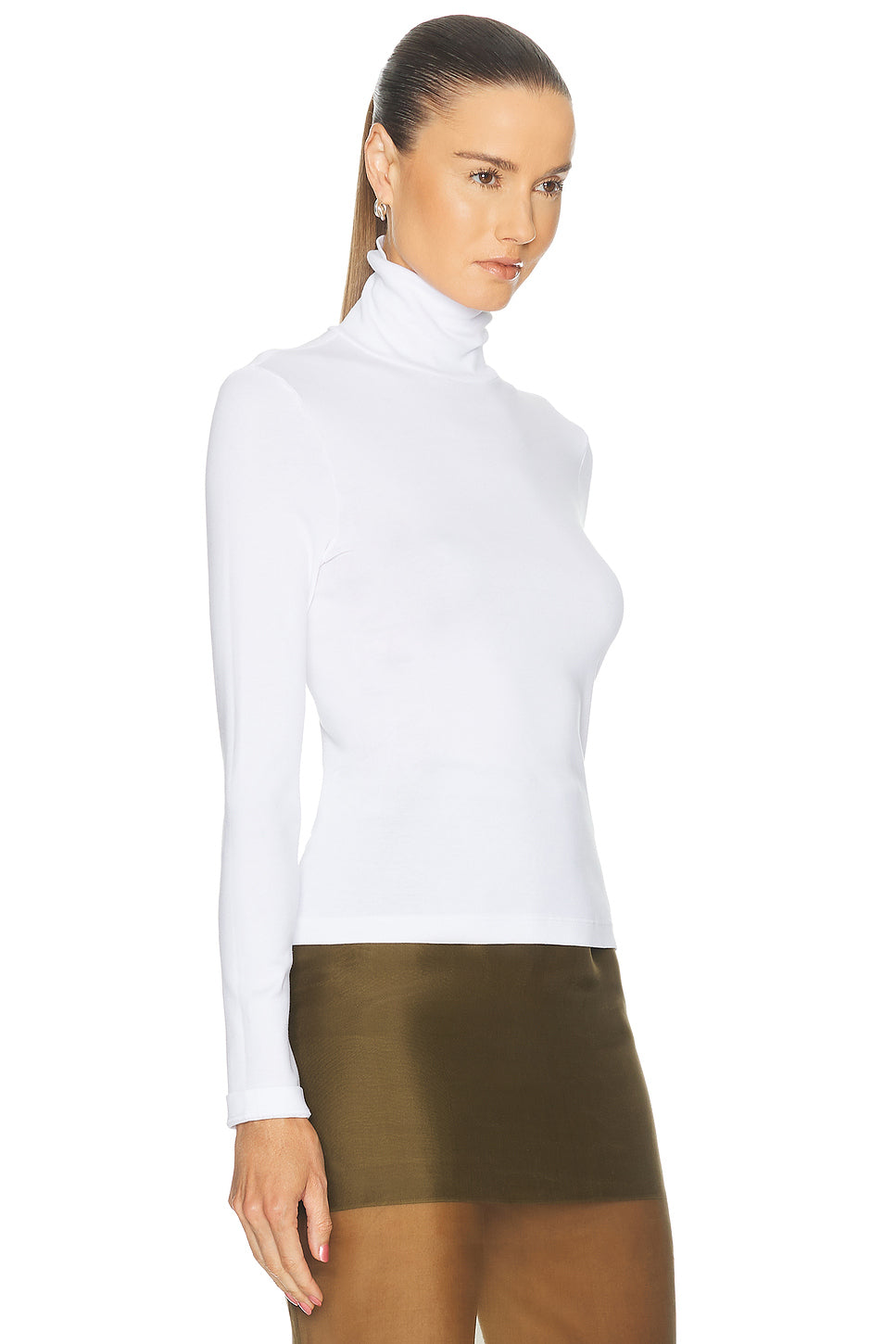 Supima Cotton New Classic Long Sleeve Turtleneck Top