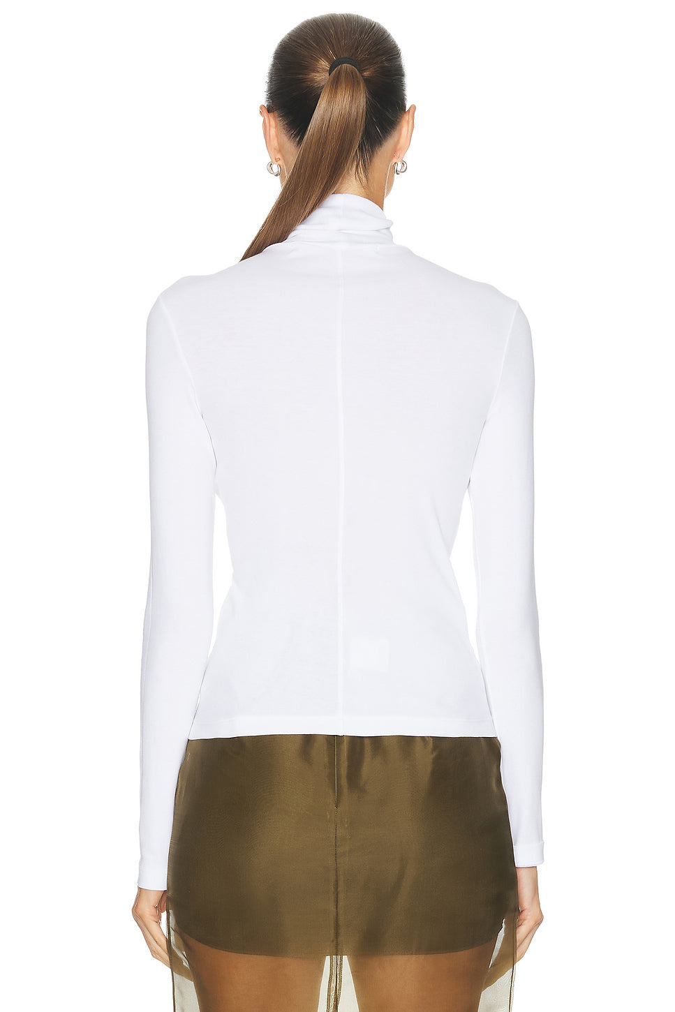 Supima Cotton New Classic Long Sleeve Turtleneck Top