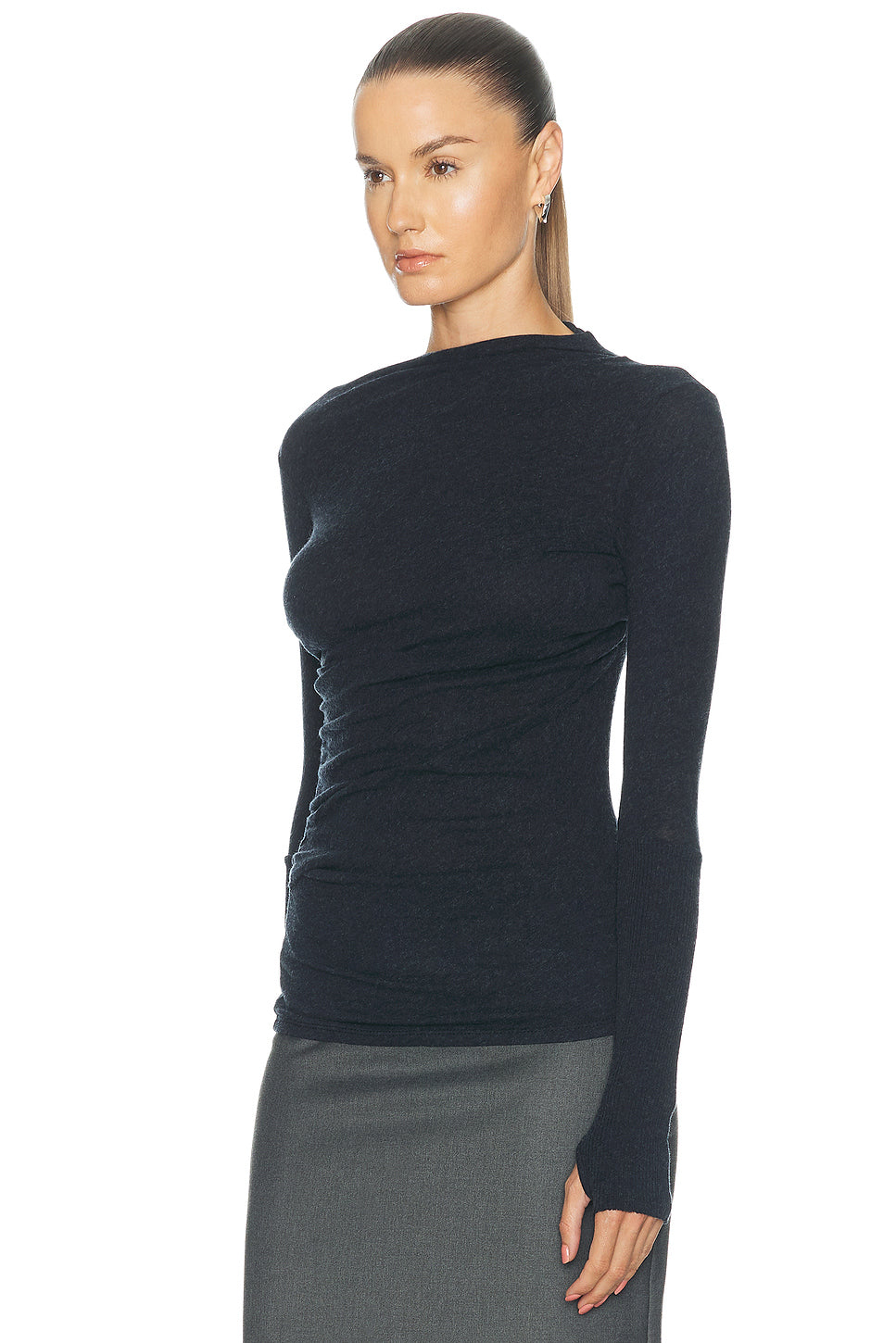 Cashmere Jersey Twist Top