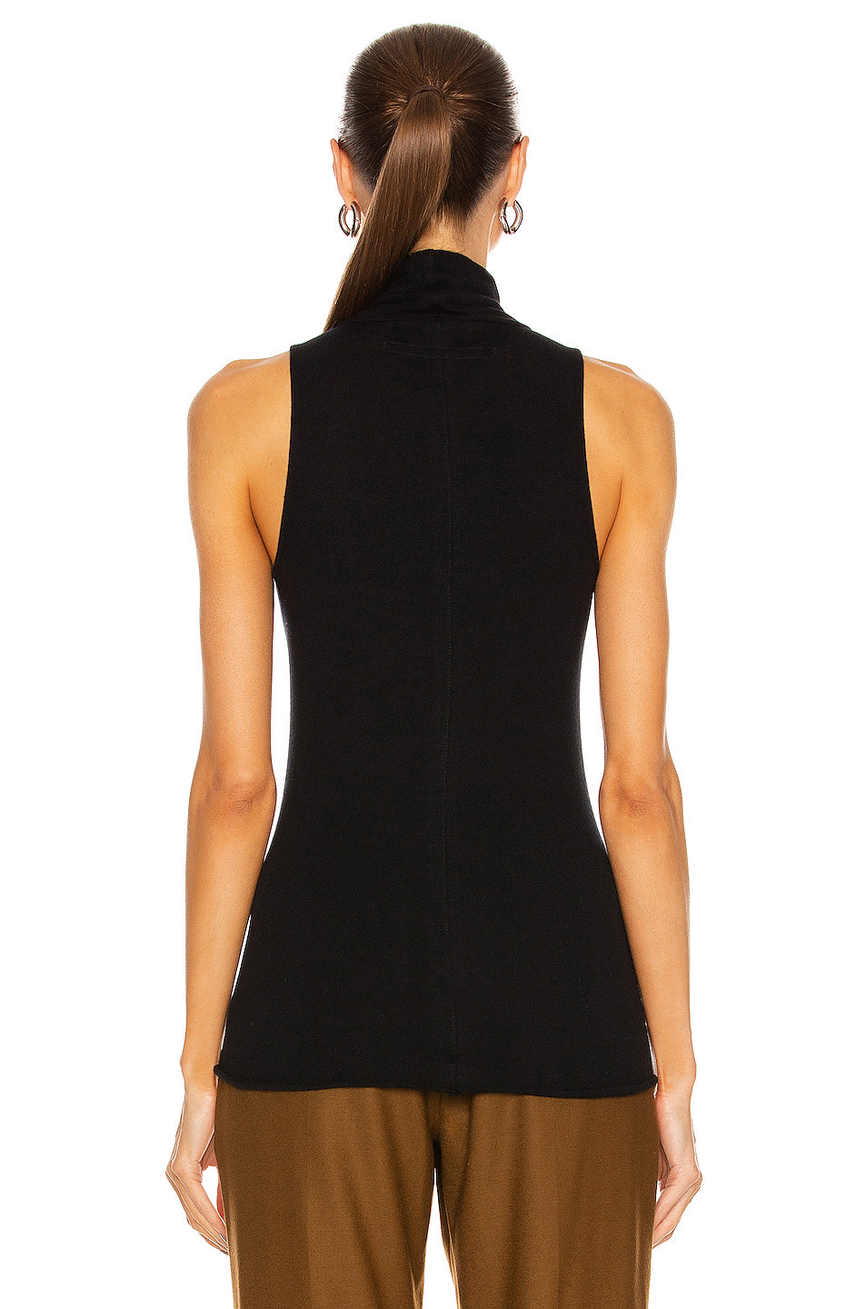 Cashmere Halter Turtleneck Top