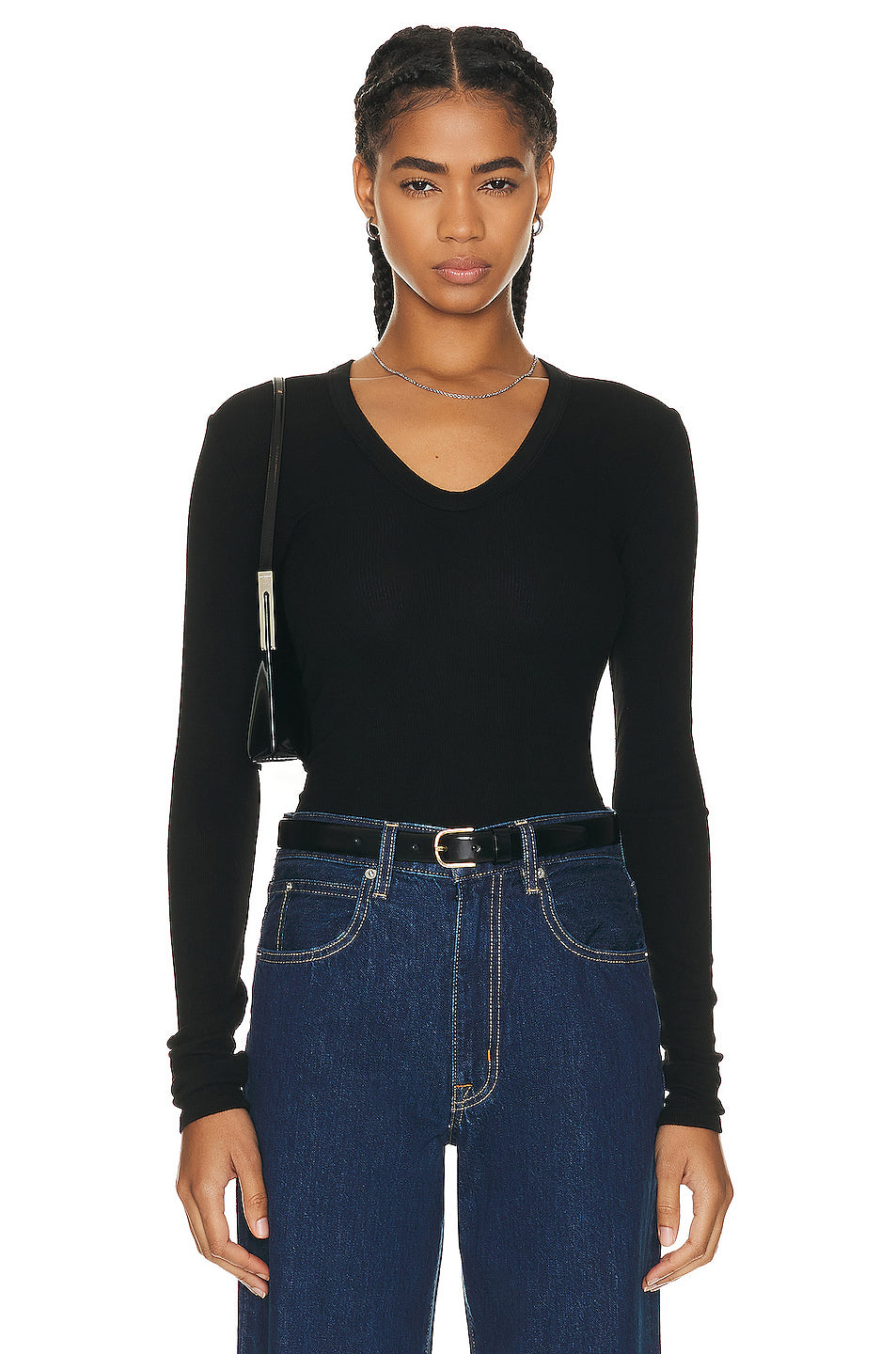 Rib Bold Long Sleeve Top