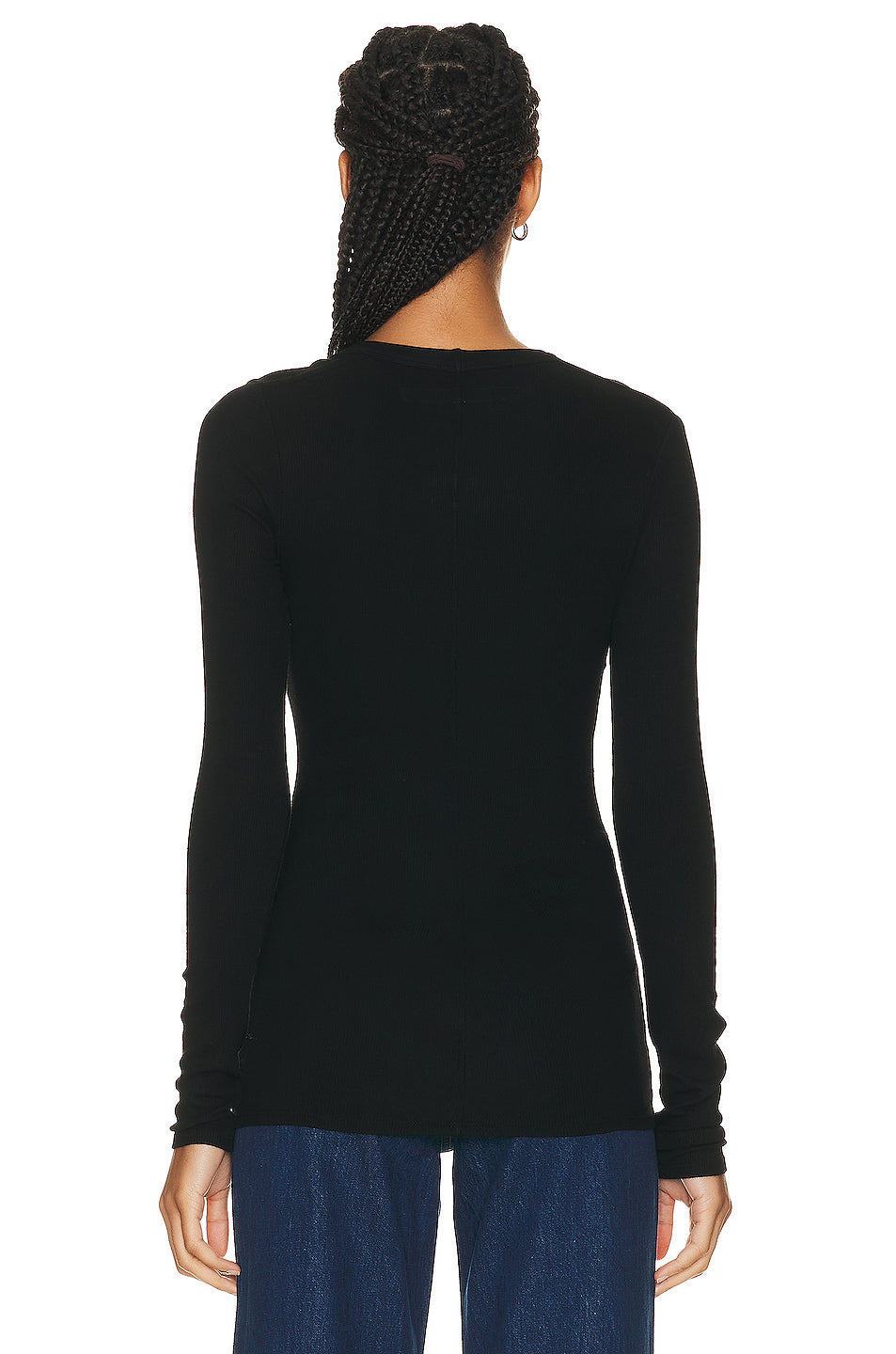 Rib Bold Long Sleeve Top