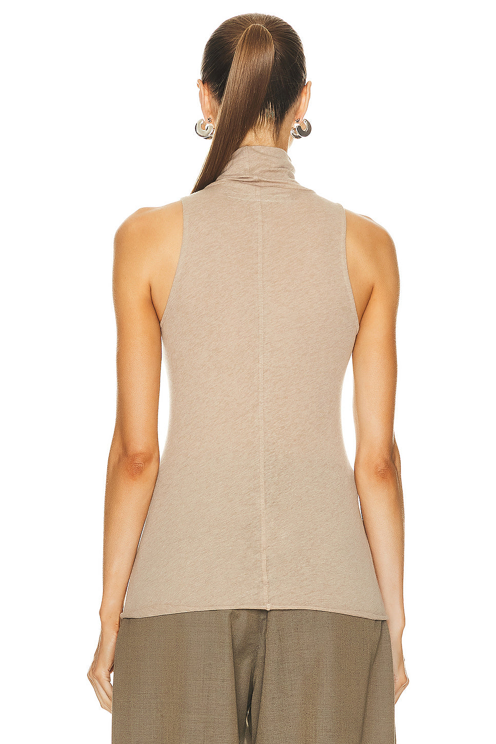 Cashmere Halter Turtleneck Top