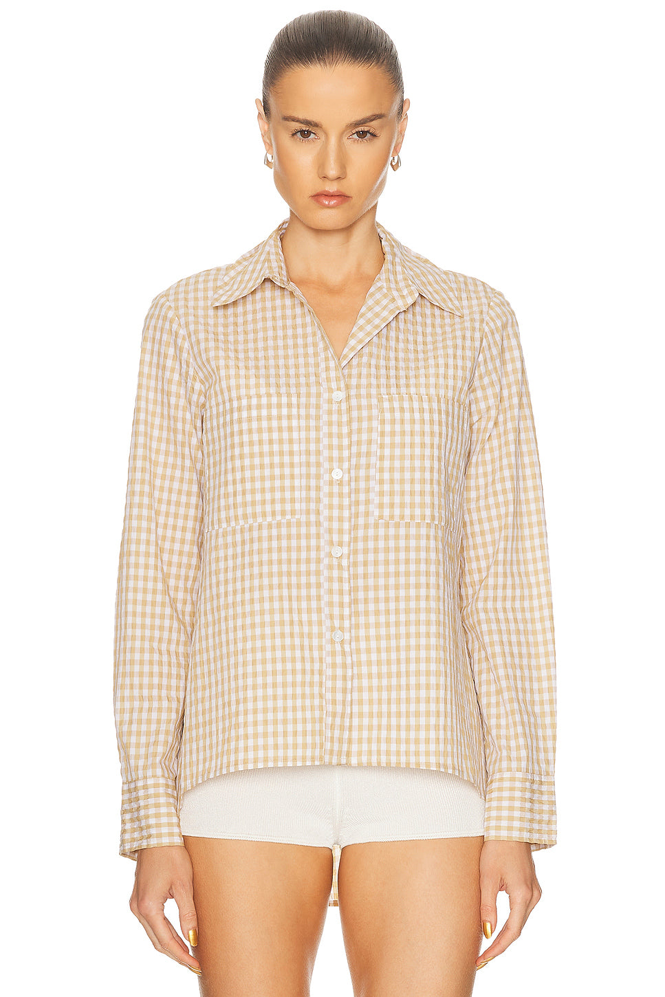 Textured Gingham Shirt