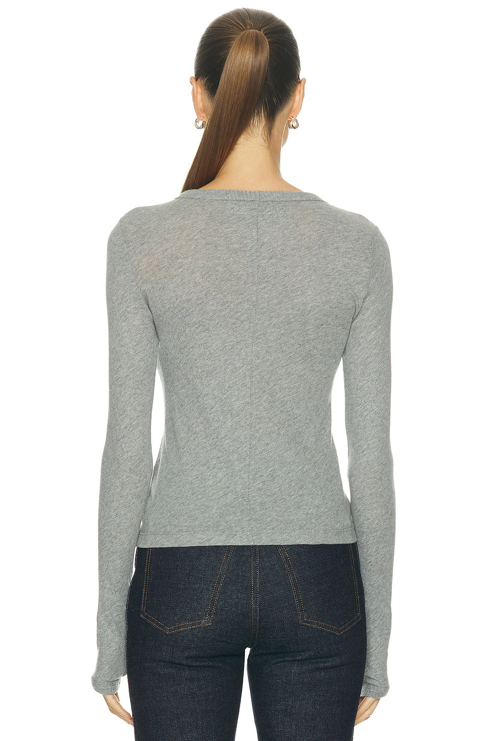 Cashmere New Classic Long Sleeve Crewneck Top