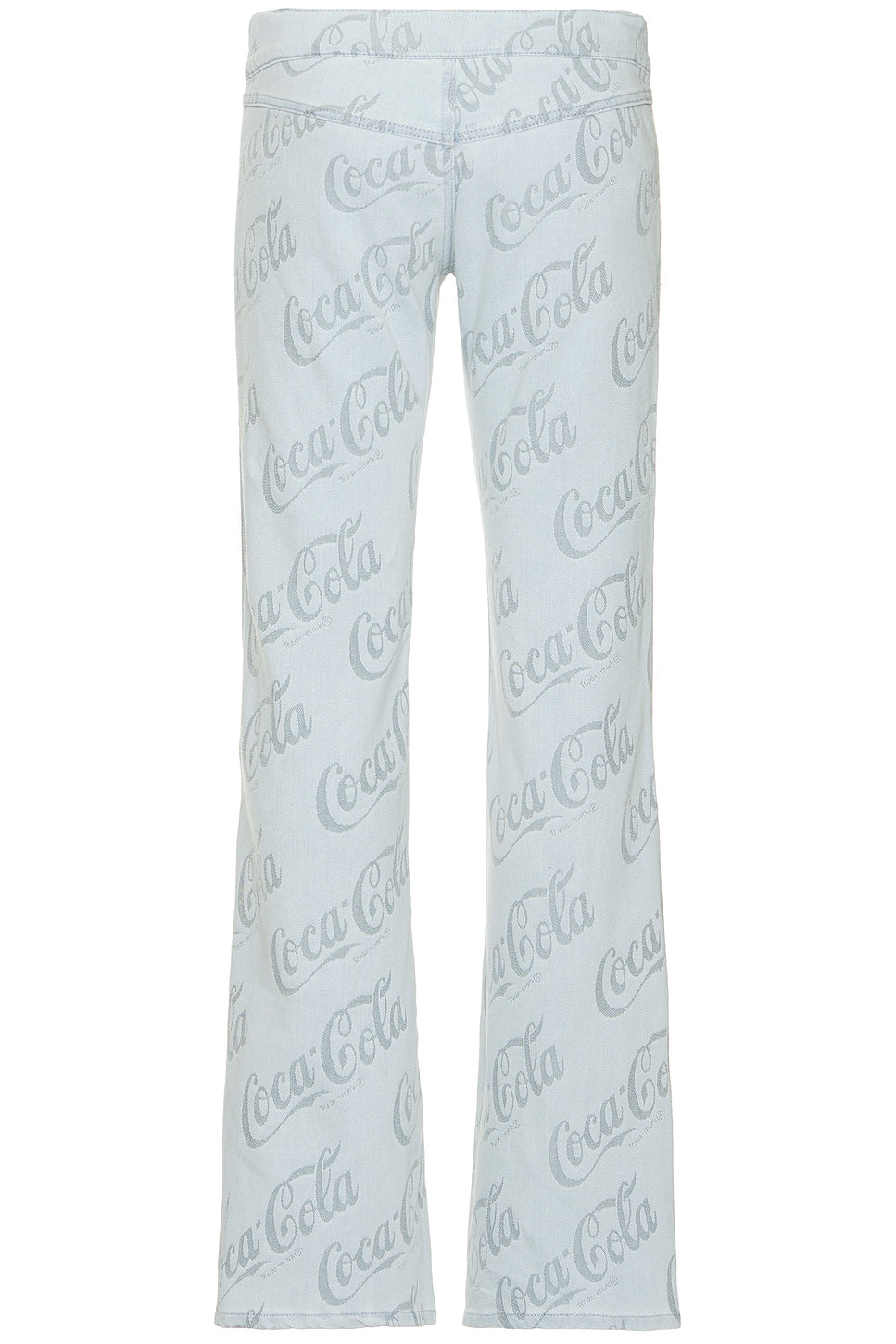 Jacquard Denim Flare Pants Woven