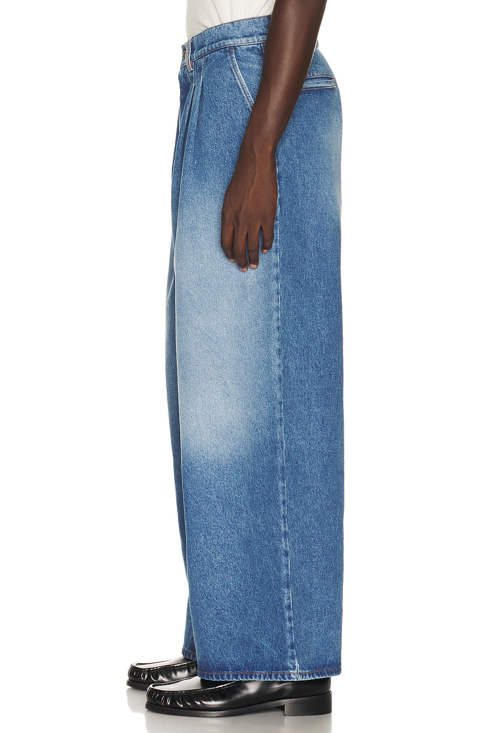 Pleated Jeans Woven