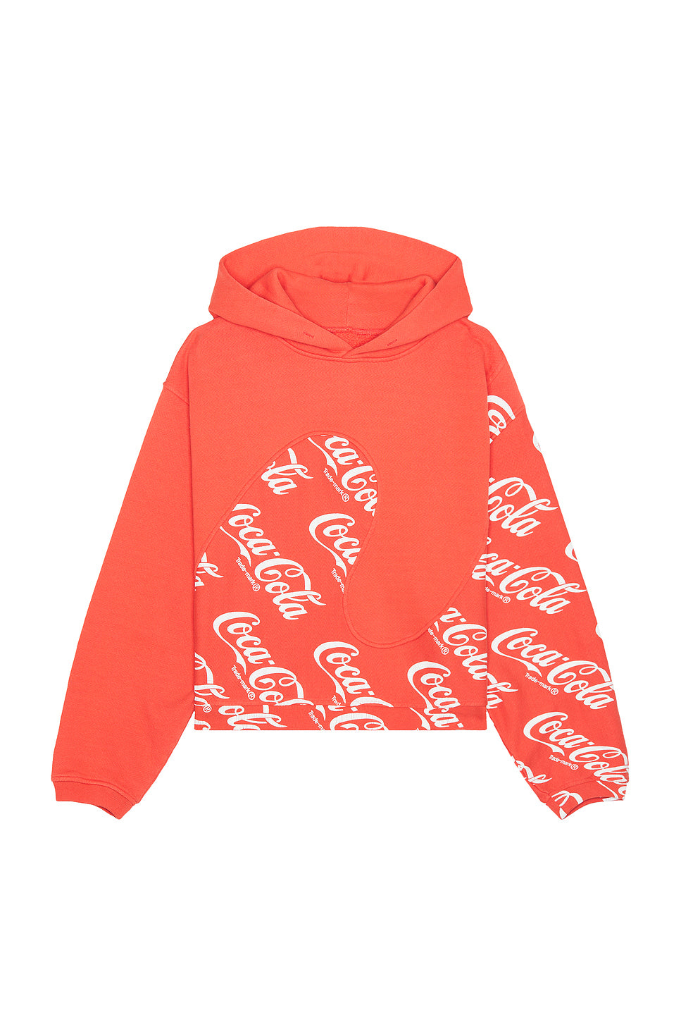 Men Coca Cola Swirl Hoodie Knit