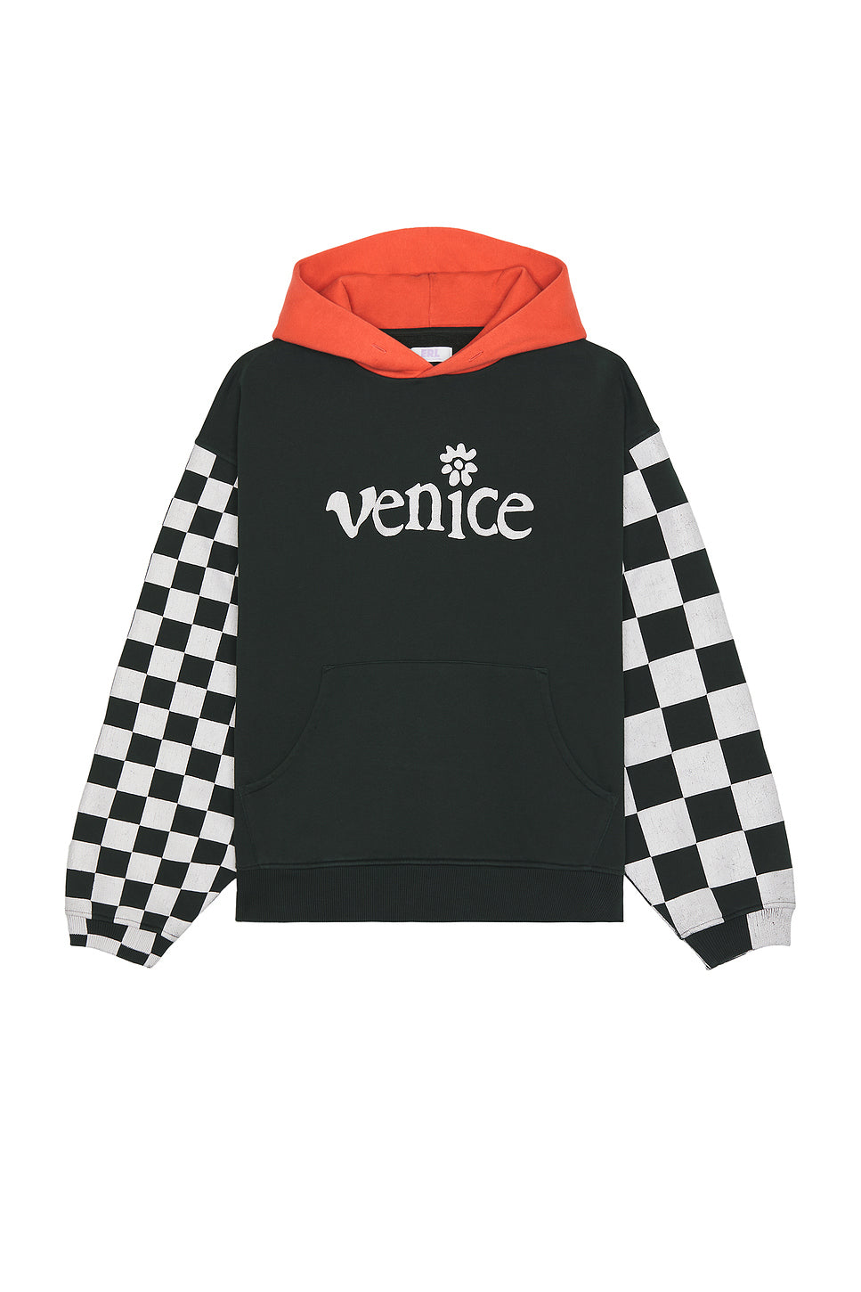 Men Venice Checker Sleeve Hoodie